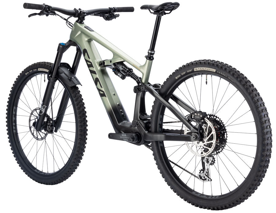 NEW Salsa Moraine C Eagle 90 Transmission Mountain Ebike - 29", Carbon, Coffee Black / Sage