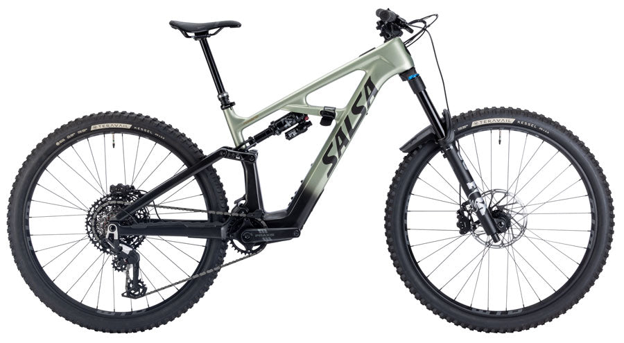 NEW Salsa Moraine C Eagle 90 Transmission Mountain Ebike - 29", Carbon, Coffee Black / Sage