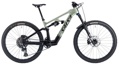 NEW Salsa Moraine C Eagle 90 Transmission Mountain Ebike - 29", Carbon, Coffee Black / Sage