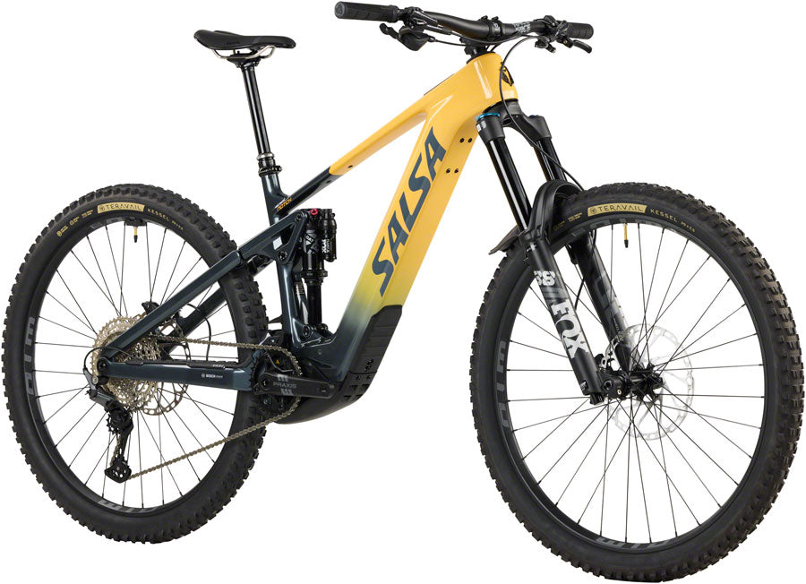NEW Salsa Notch C Deore 12 Ebike - 29", Carbon, Slate / Apricot - Around the Cycle