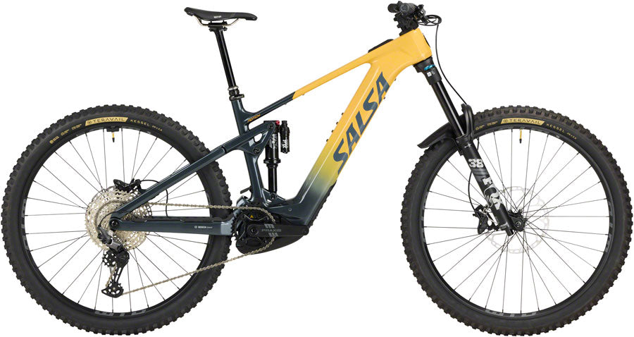 NEW Salsa Notch C Deore 12 Ebike - 29", Carbon, Slate / Apricot - Around the Cycle