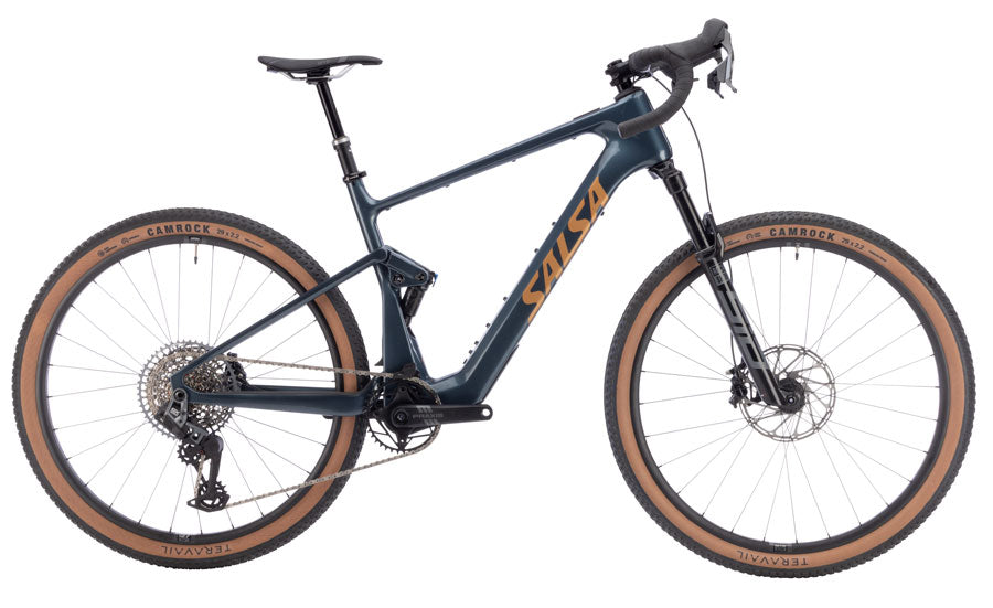 NEW Salsa Wanderosa C Rival GX AXS Transmission Ebike - 29", Carbon, Charcoal - Around the Cycle