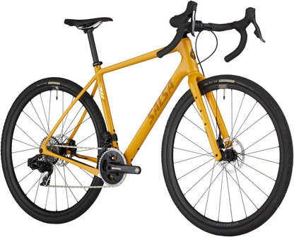 NEW Salsa Warbird C Force AXS Wide All-Road Gravel Bike - Carbon, Mustard - Around the Cycle
