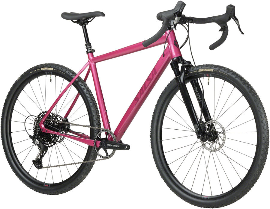 NEW Salsa Stormchaser Apex Eagle Front Suspension Aluminum Gravel All-Road Bike - Berry - Around the Cycle
