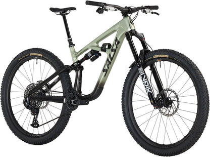 NEW Salsa Blackthorn 145 C X0 AXS Transmission Full Suspension All-Mountain Bike - 29", Carbon, Coffee Black / Sage - Around the Cycle