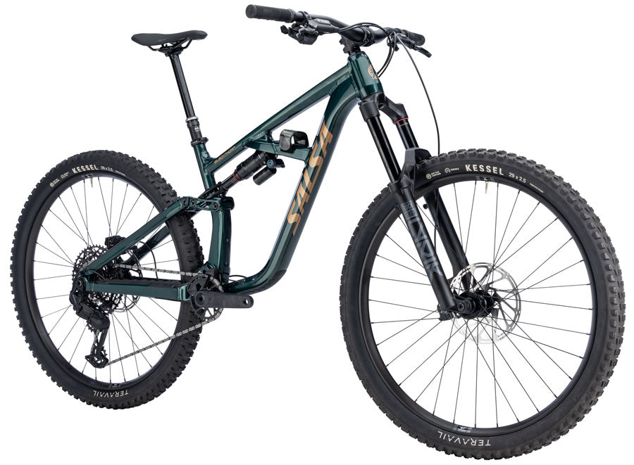 NEW Salsa Blackthorn 145 Eagle 70 Transmission Full Suspension All-Mountain Bike - 29", Aluminum, Black Spruce