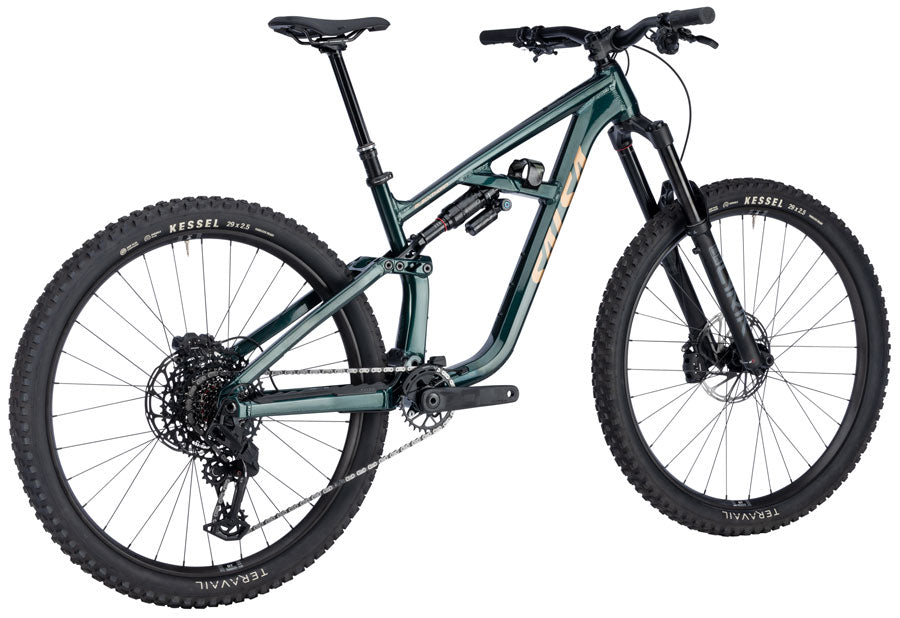 NEW Salsa Blackthorn 145 Eagle 70 Transmission Full Suspension All-Mountain Bike - 29", Aluminum, Black Spruce