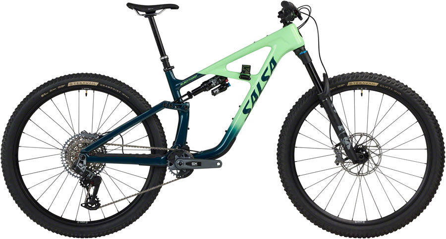 NEW* Salsa Blackthorn 125 C GX AXS Transmission Full Suspension Trail Mountain Bike - 29", Carbon, Slate / Citrus, LG, GRADE A - LIKE NEW