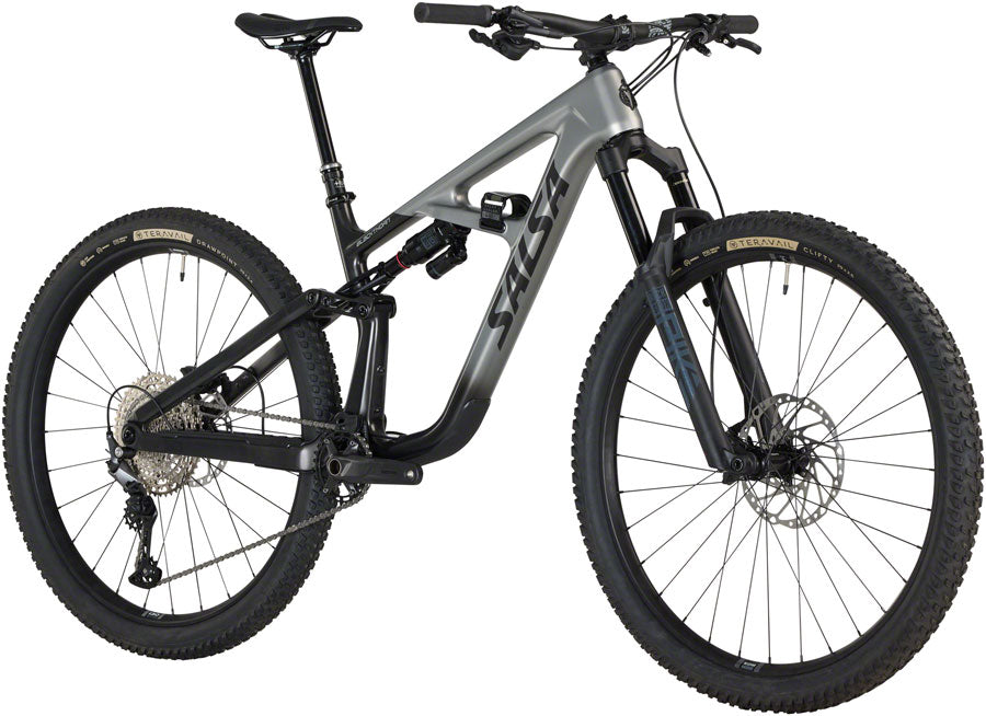NEW Salsa Blackthorn 125 C Deore 12 Full Suspension Trail Mountain Bike - 29", Carbon, Coffee Black / Smoke - Around the Cycle