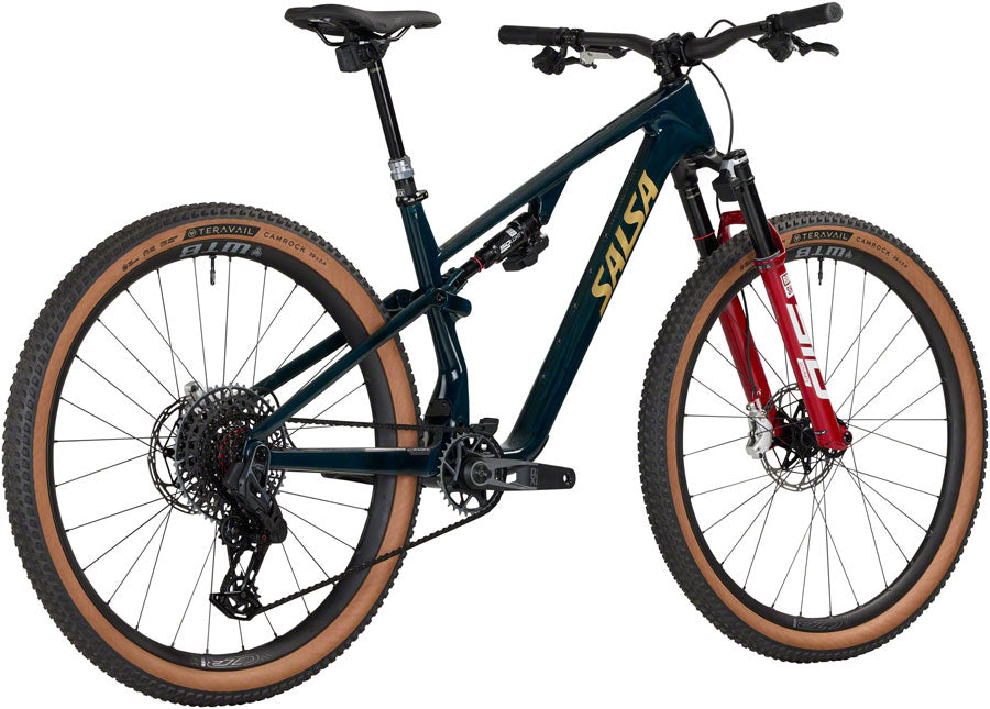 NEW Salsa Spearfish C Deluxe XO AXS Transmission Full Suspension XC Mountain Bike - 29", Carbon, Midnight Carbon - Around the Cycle