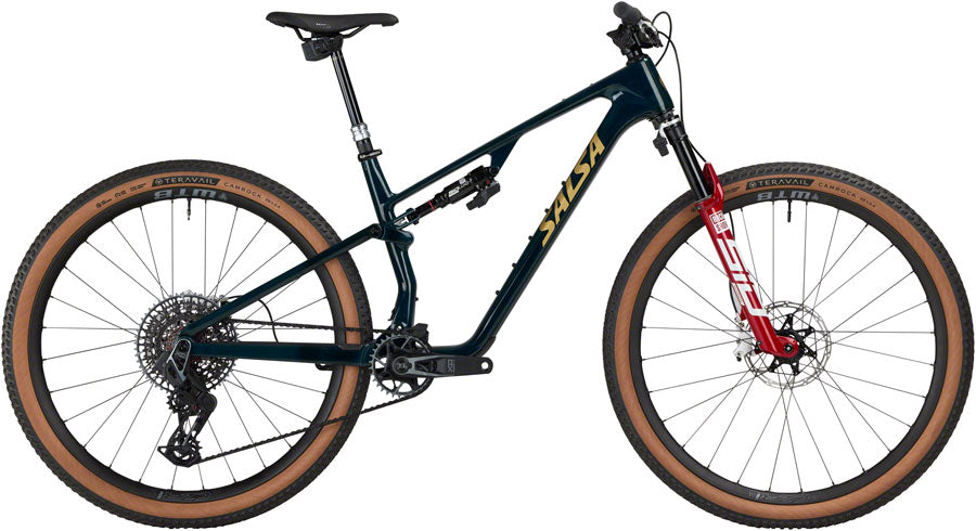 DEMO Salsa Spearfish C Deluxe XO AXS Transmission Full Suspension XC Mountain Bike - 29", Carbon, Midnight Carbon, MD, GRADE B