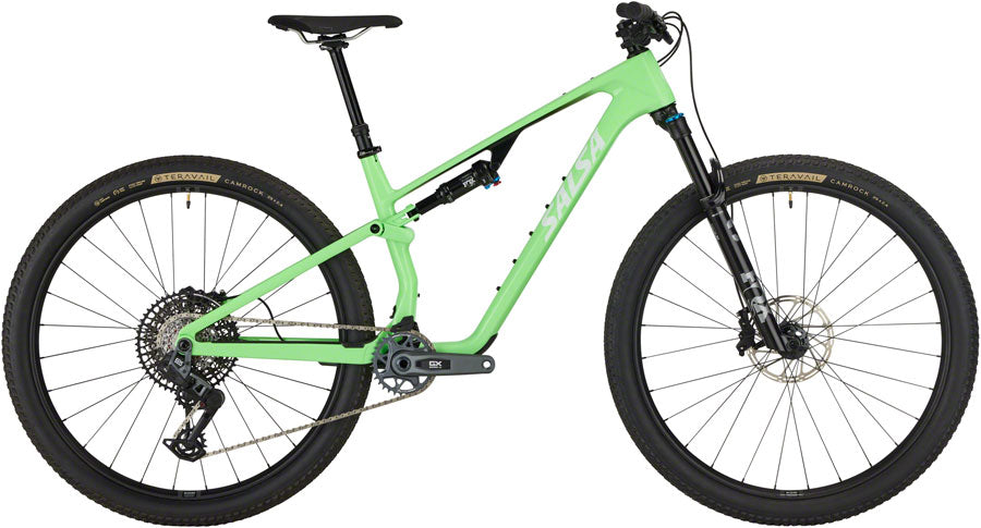 NEW Salsa Spearfish C Deluxe GX AXS Transmission Full Suspension XC Mountain Bike - 29", Carbon, Citrus Green