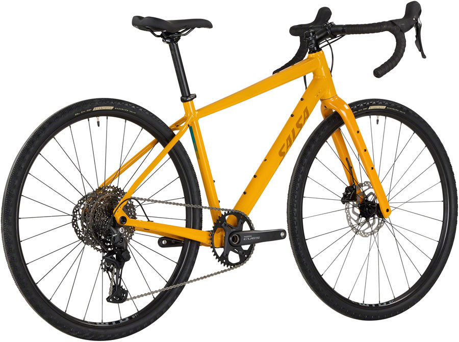 NEW Salsa Journeyer Drop Bar Cues 1x11 Gravel Bike - 700c, Aluminum, Mustard - Around the Cycle