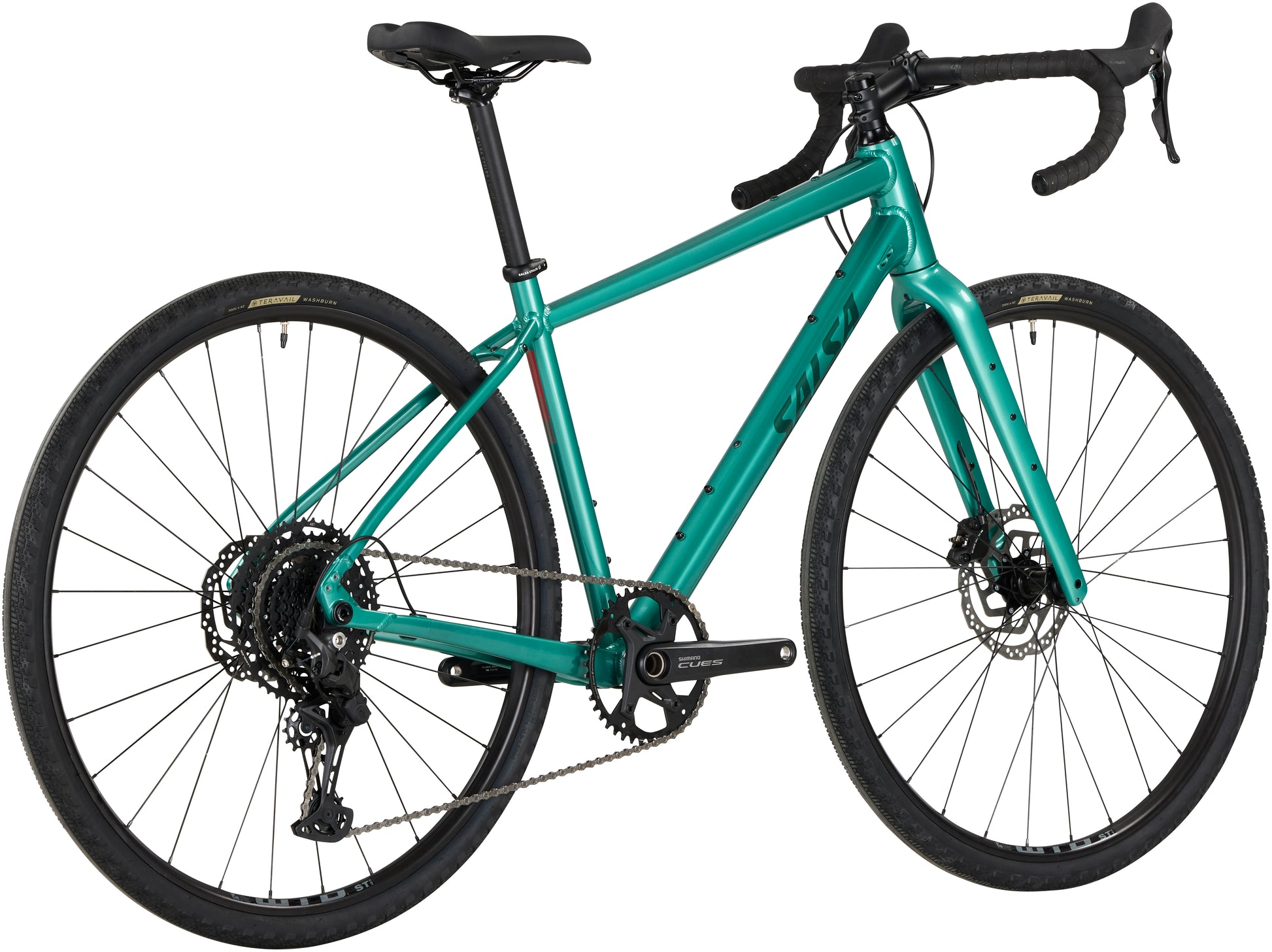 NEW Salsa Journeyer Drop Bar Cues 1x10 Gravel Bike - 700c, Aluminum, Teal Green - Around the Cycle