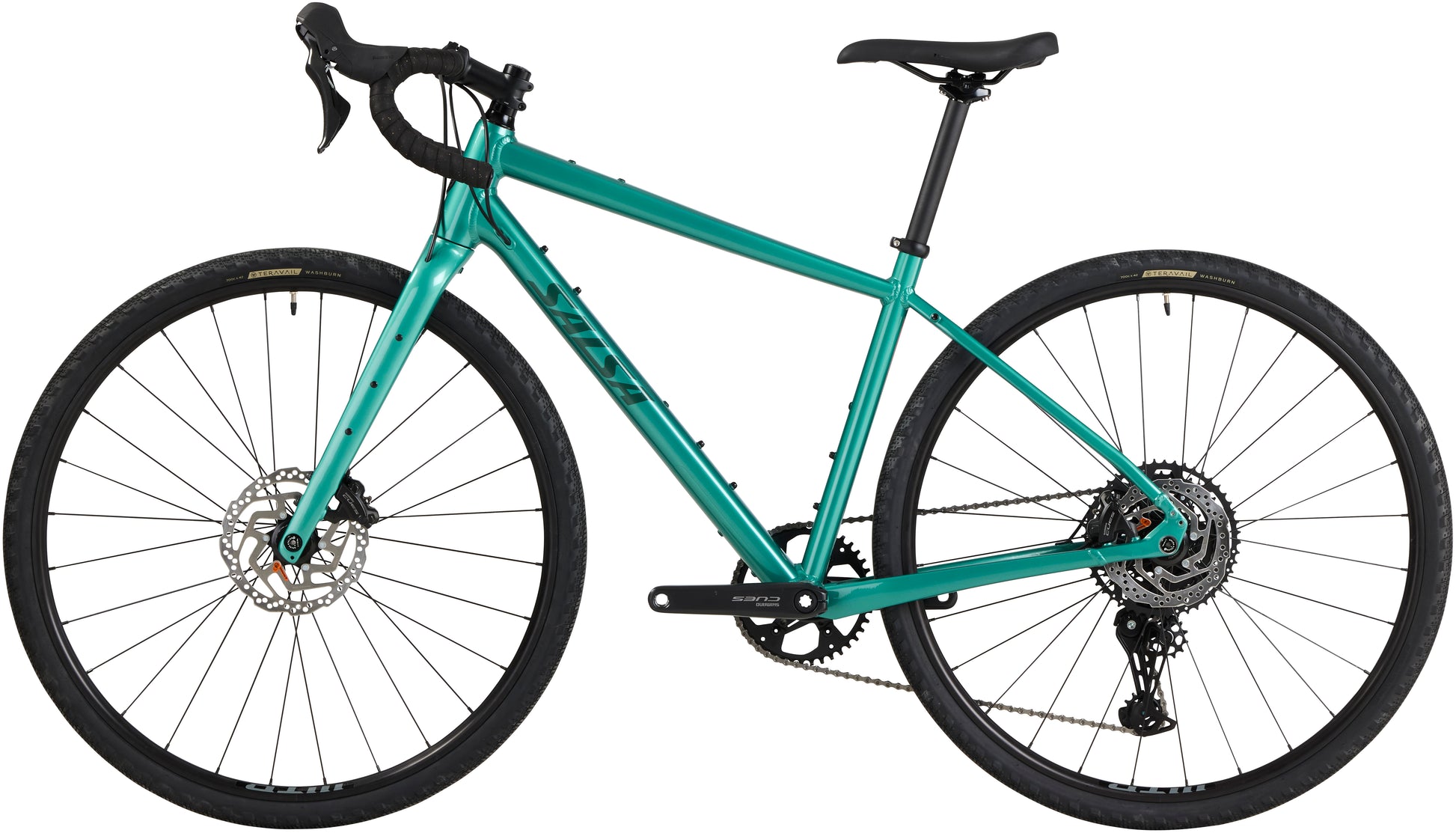 NEW Salsa Journeyer Drop Bar Cues 1x10 Gravel Bike - 700c, Aluminum, Teal Green - Around the Cycle