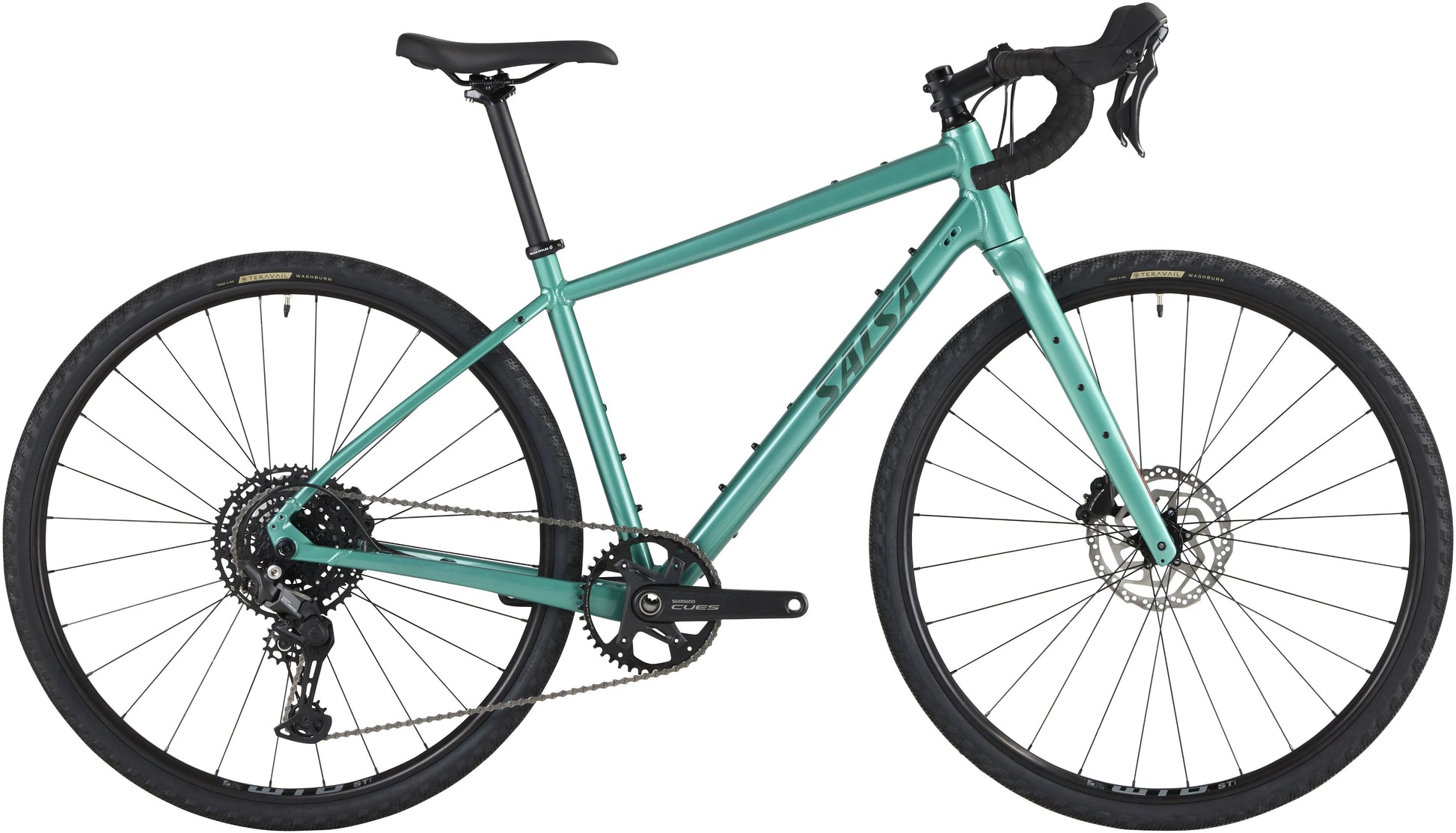 NEW Salsa Journeyer Drop Bar Cues 1x10 Gravel Bike - 700c, Aluminum, Teal Green - Around the Cycle