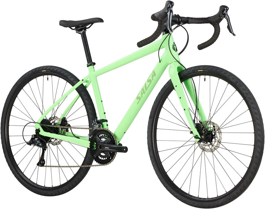 NEW Salsa Journeyer Drop Bar Sora 2x9 Gravel All-Road Bike - 700c, Aluminum, Citrus Green - Around the Cycle