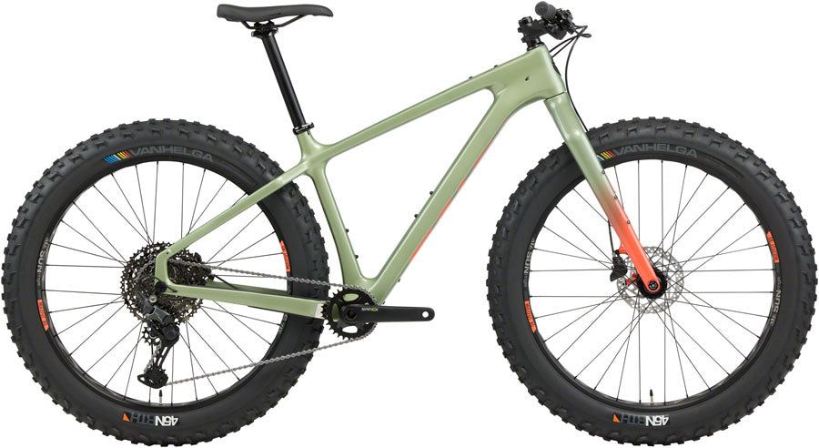 NEW Salsa Beargrease C Cues 11 Fat Bike - 27.5", Carbon, Sage Green - Around the Cycle