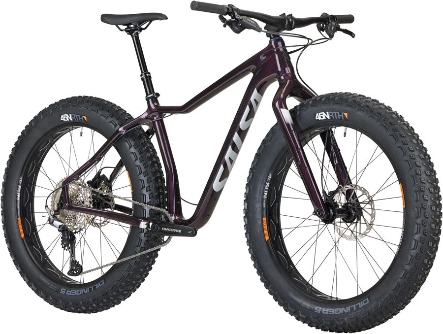 NEW Salsa Heyday! C Deore 12 Fat Bike - 26", Carbon, Black Cherry - Around the Cycle