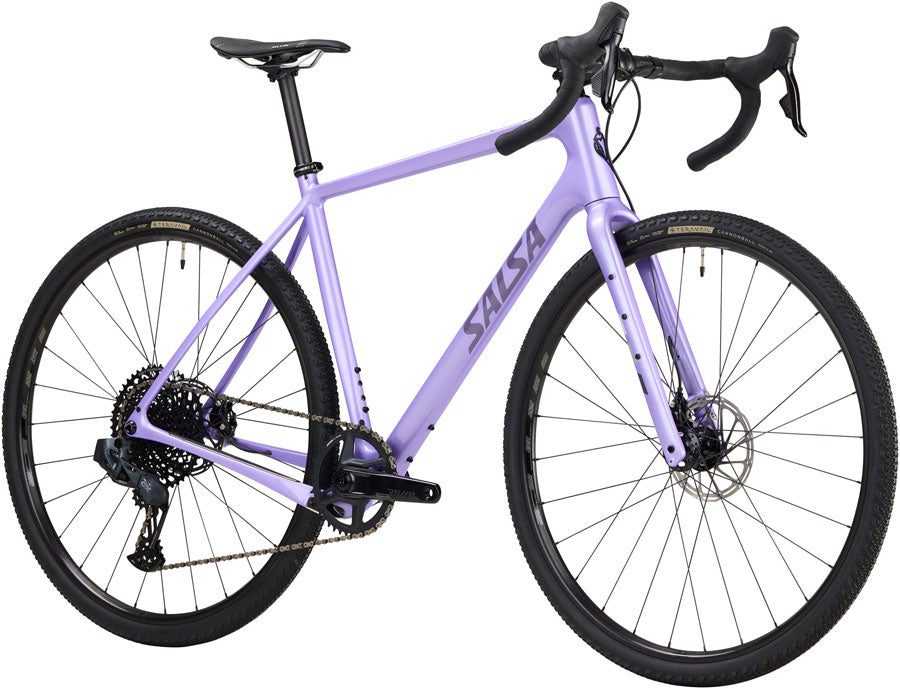 NEW Salsa Warbird C Rival GX Eagle AXS All-Road Gravel Bike - 700c, Carbon, Lilac - Around the Cycle