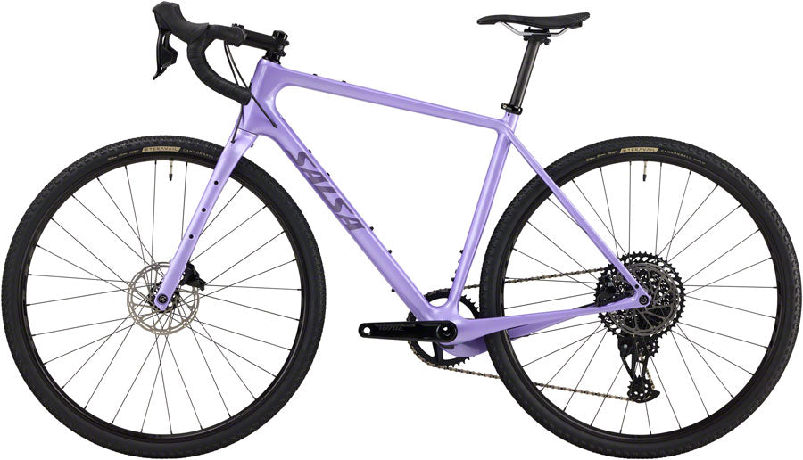 NEW Salsa Warbird C Rival GX Eagle AXS All-Road Gravel Bike - 700c, Carbon, Lilac - Around the Cycle