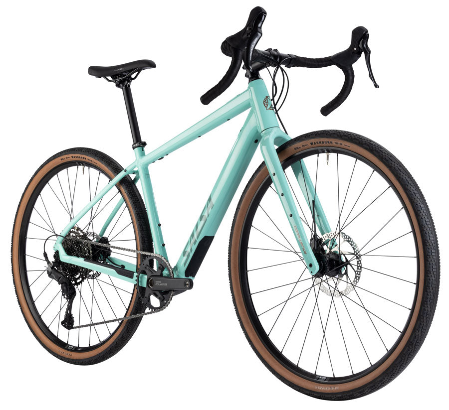 NEW Salsa Confluence Drop Bar CUES 11 Gravel eBike - 700c, Aluminum, Spearmint Green