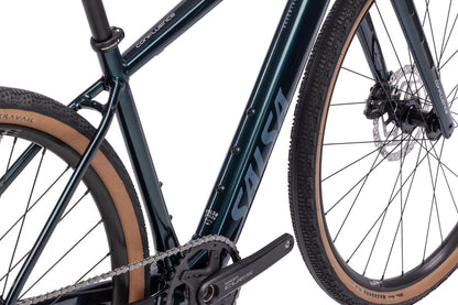 NEW Salsa Confluence Drop Bar Cues 10 Gravel eBike - 700c, Aluminum, Midnight Blue