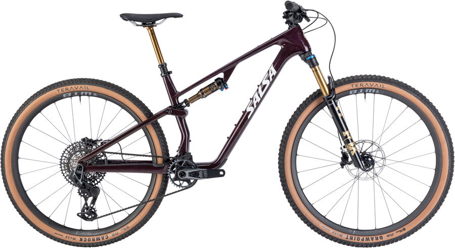NEW Salsa Spearfish C Deluxe XO AXS Transmission Full Suspension XC Mountain Bike - 29", Carbon, Deep Orchid Carbon