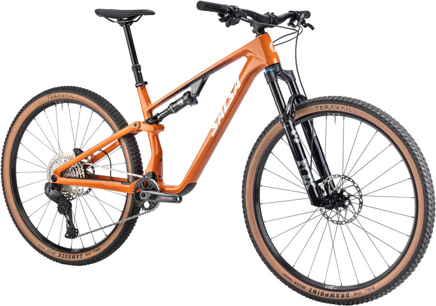 NEW Salsa Spearfish C Deore Di2 Full Suspension XC Mountain Bike - 29", Carbon, Amber