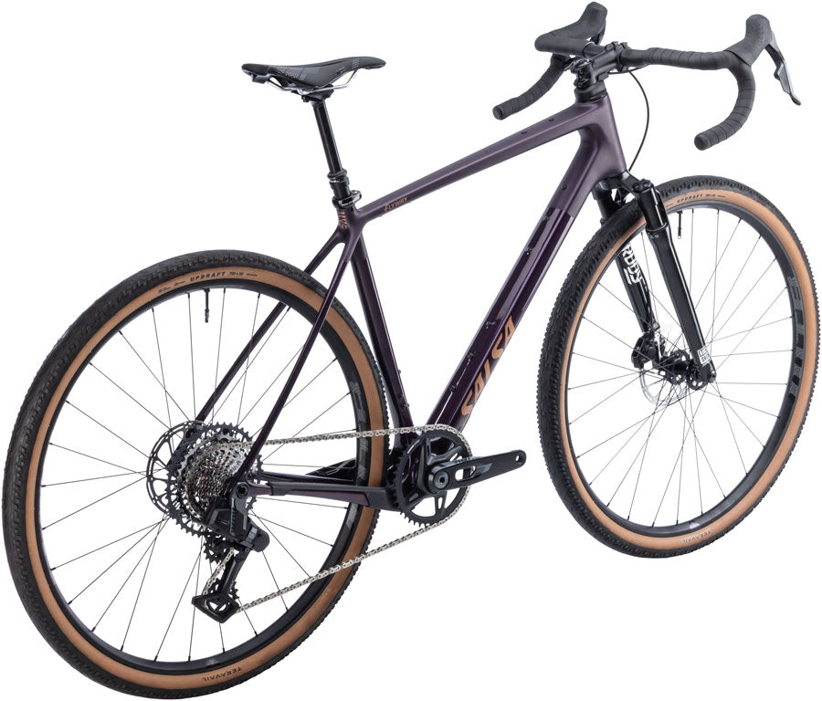 NEW Salsa Flyway C Rival XPLR AXS 13 SUS Gravel / All-Road Bike - 700c, Carbon, Blackberry, Small