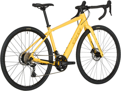 NEW Salsa Confluence Drop Bar GRX 600 2x Gravel Ebike - 700c, Aluminum, Yellow - Around the Cycle