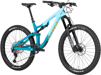 NEW 2023 Salsa Rustler C SLX Carbon Trail Mountain Bike, 27.5", Teal Fade - Around the Cycle