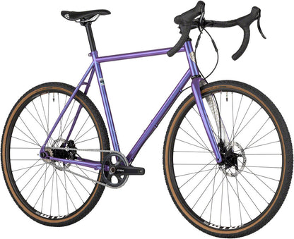 NEW All-City Super Professional - 700c, Steel, Hollywood Violet Drop Bar Single Speed Bike - Around the Cycle