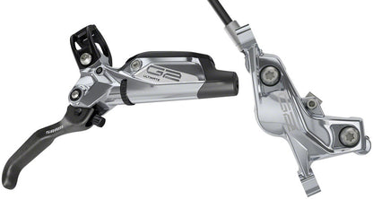 NEW SRAM G2 Ultimate Disc Brake and Lever - Rear, Hydraulic, Post Mount, Carbon Lever, Titanium Hardware, Polar Grey Anodized, A2 - Around the Cycle