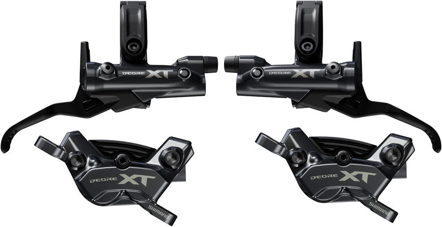 NEW Shimano Deore XT M8200/8220 Disc Brake Upgrade Kit - Right and Left BL-M8200 Levers, Post Mount, Front and Rear BR-M8220 4-Piston Calipers - Around the Cycle