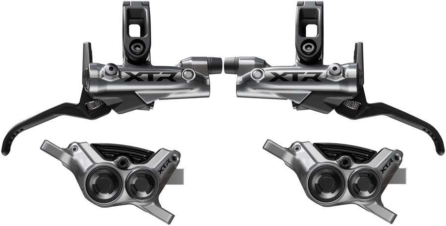 NEW Shimano XTR M9220 Enduro Disc Brake Upgrade Kit - Right and Left BL-M9220 Levers, Post Mount, Front and Rear BR-M9220 4-Piston Calipers - Around the Cycle