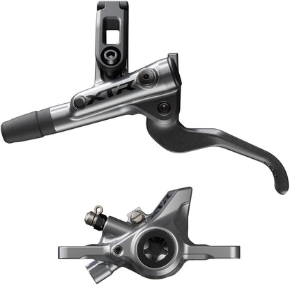 NEW Shimano XTR M9200 XC Disc Brake and Lever - Left/Front,  Post Mount, 2-Piston Caliper, SM-BH90-SS Hose, Metal Pads, Gray