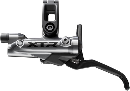 NEW Shimano XTR BR-M9200 Disc Brake and BL-M9220 Lever - Left/Front, Post Mount, 2-Piston Caliper, SM-BH90-SS Hose, Metal Pads, Gray - Around the Cycle