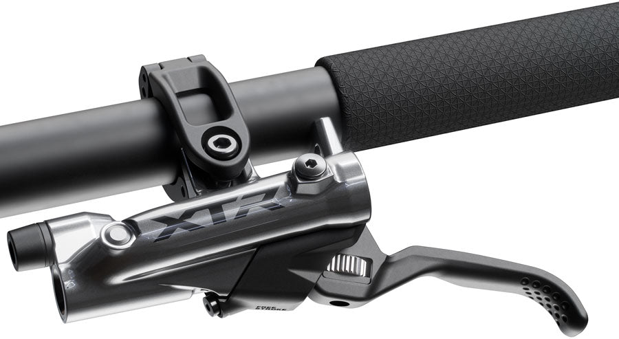 NEW Shimano XTR BR-M9200 Disc Brake and BL-M9220 Lever - Left/Front, Post Mount, 2-Piston Caliper, SM-BH90-SS Hose, Metal Pads, Gray - Around the Cycle