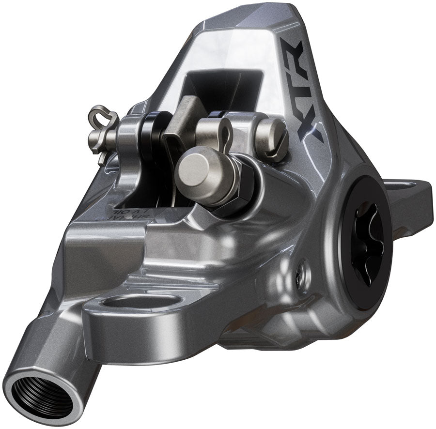 NEW Shimano XTR BR-M9200 Disc Brake and BL-M9220 Lever - Right/Rear, Post Mount, 2-Piston Caliper, SM-BH90-SS Hose, Metal Pads, Gray - Around the Cycle