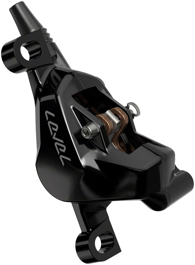 NEW SRAM Level Silver Stealth Disc Brake and Lever - Rear, Post Mount, 2-Piston, Aluminum Lever, SS Hardware, Black, C1 - Around the Cycle