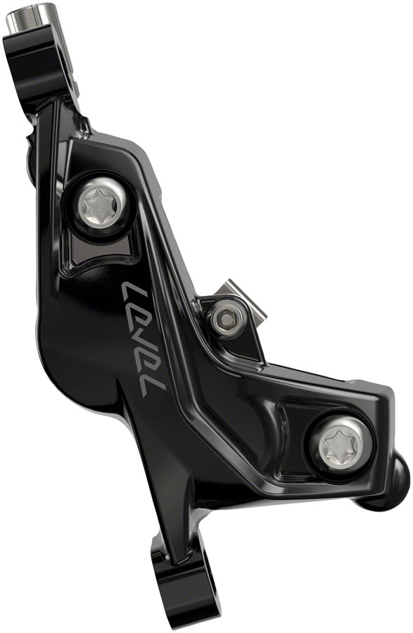 NEW SRAM Level Silver Stealth Disc Brake and Lever - Rear, Post Mount, 4-Piston, Aluminum Lever, SS Hardware, Black, C1 - Around the Cycle