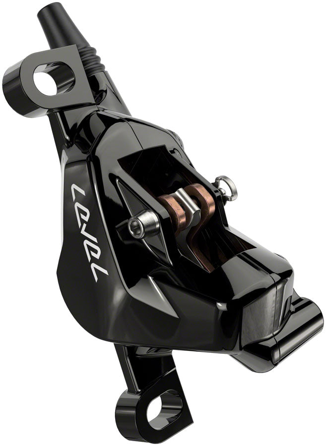 NEW SRAM Level Ultimate Stealth Disc Brake and Lever - Rear, Post Mount, 2-Piston, Carbon Lever, Titanium Hardware, Gloss Black, C1 - Around the Cycle