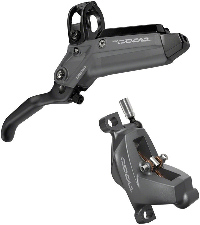 NEW SRAM Code Bronze Stealth Disc Brake and Lever - Front, Post Mount, 4-Piston, Aluminum Lever, SS Hardware, Dark Polar, C1 - Around the Cycle
