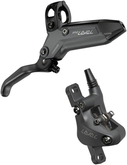 NEW SRAM Level Bronze Stealth Disc Brake and Lever - Front, Post Mount, 2-Piston, Aluminum Lever, SS Hardware, Dark Polar, C1