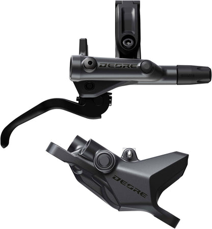 NEW Shimano Deore M6200 Disc Brake and Lever - Post Mount, 2-Piston Caliper, SM-BH90-SS Hose, Metal Pads, Gray/Black