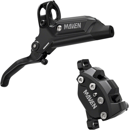 NEW SRAM Maven Base Disc Brake and Lever - Front, 950mm Hose, Post Mount, 4-Piston, Aluminum Lever, SS Hardware, Diffusion Black, A1 - Around the Cycle