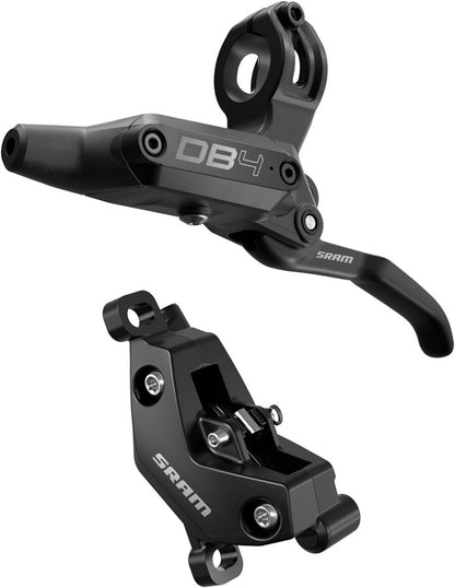 NEW SRAM DB4 Disc Brake and Lever - Left, Front or Rear, 2000mm Hose, Post Mount, 4-Piston, Aluminum Lever, Diffusion Black, A1 - Around the Cycle