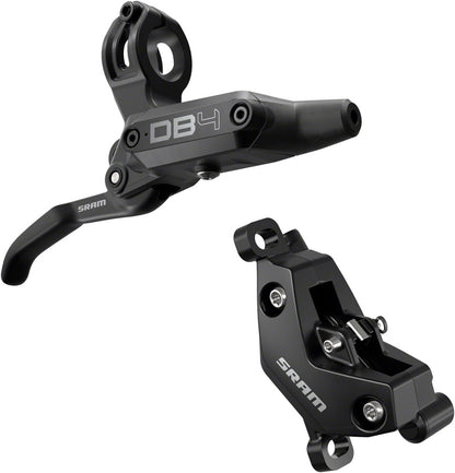 NEW SRAM DB4 Disc Brake and Lever - Right, Front or Rear, 2000mm Hose, Post Mount, 4-Piston, Aluminum Lever, Diffusion Black, A1 - Around the Cycle