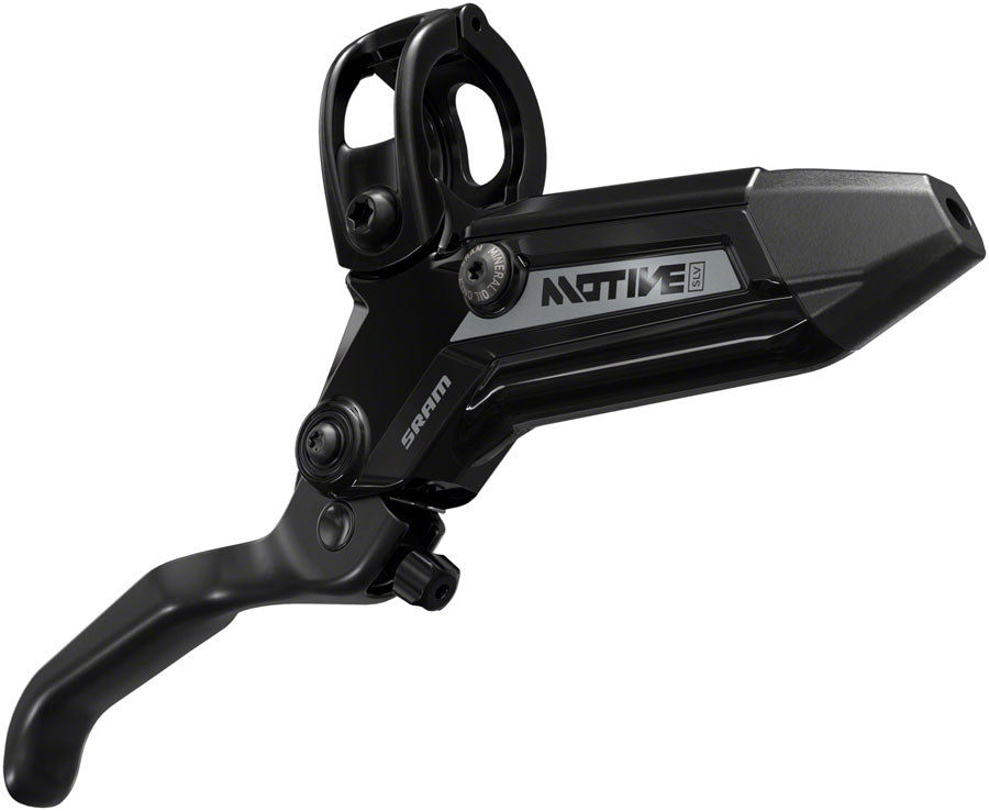 NEW SRAM Motive Silver Disc Brake and Lever - Rear or Front, 2000mm Hose, Post Mount, 4-Piston, Aluminum Lever, Black, A1 - Around the Cycle